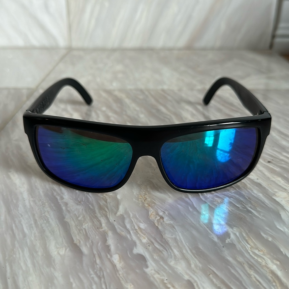 Dragon Wormser sunglasses with blue green lenses